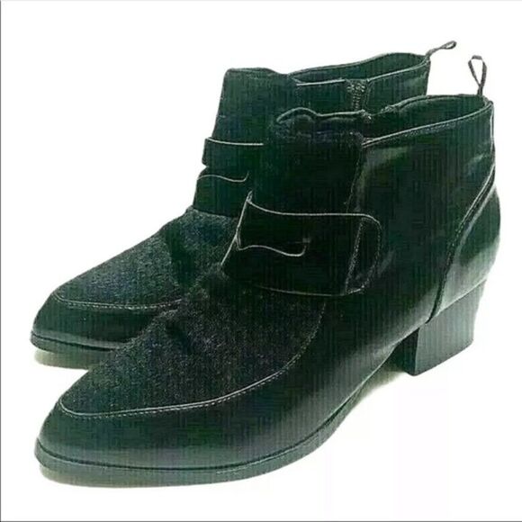 H&M Ankle Boots Black with Heel and Penny Stasher Y - Picture 1 of 8